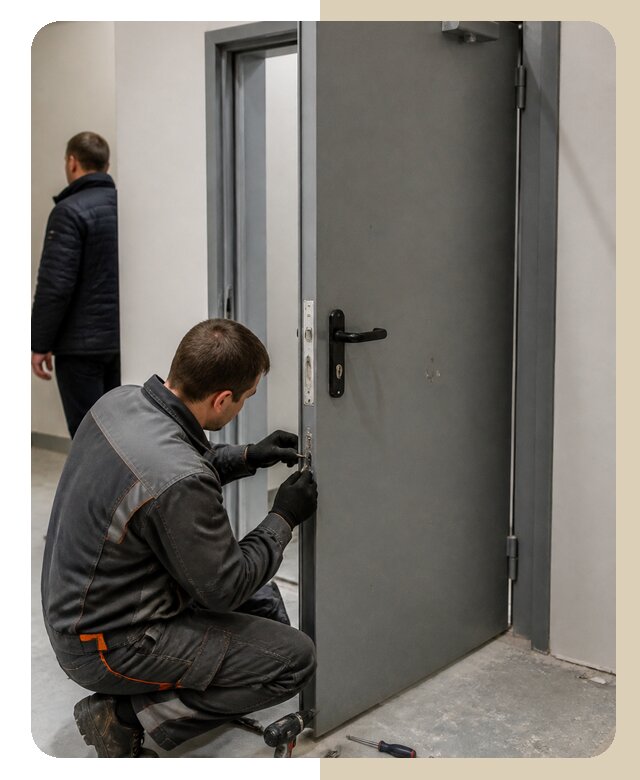 Ремонт противопожарной двери в Протвине по цене 6614 р. | ДвериЛегко-Прн